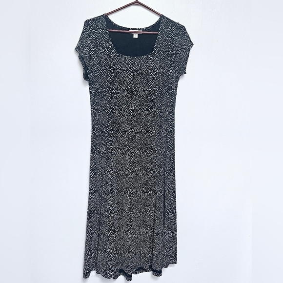 Vintage Dresses & Skirts - Vintage Coldwater Creek Iron free Empire Waist maxi Flowy Polka sz M 90s Dress